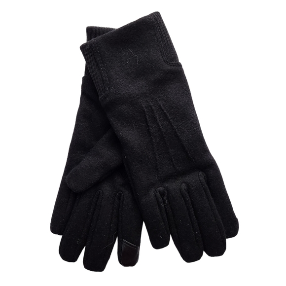Lands' End Accessories Lands End Ez Touch Black Womens Wool Blend